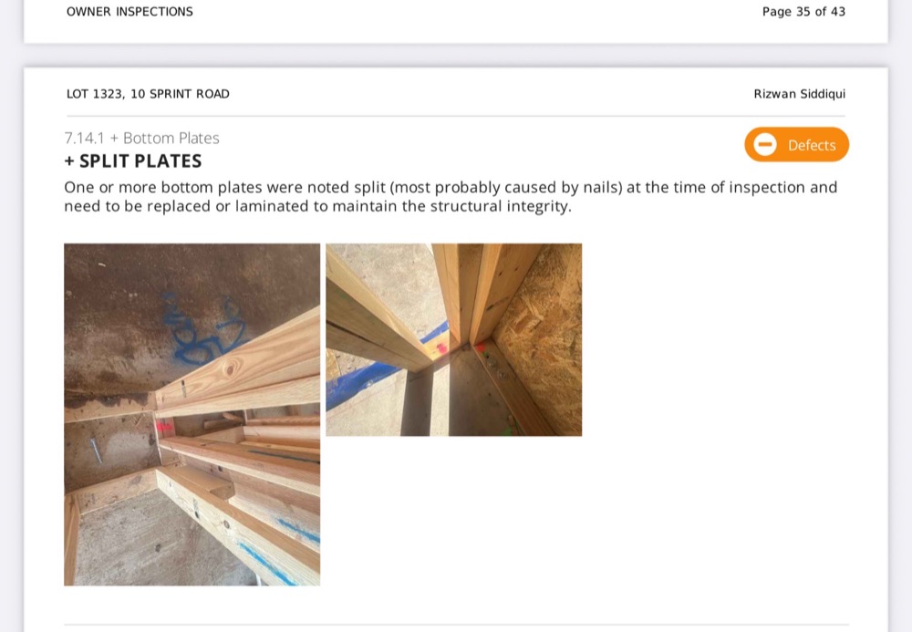 Recorded on an inspection in Fraser Rise, Rockbank